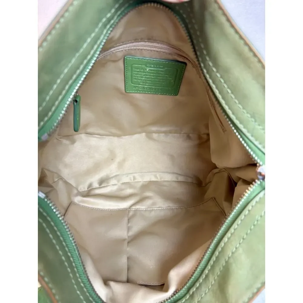 Coach Y2K Zoe Signature Hobo in Pistachio Colorway